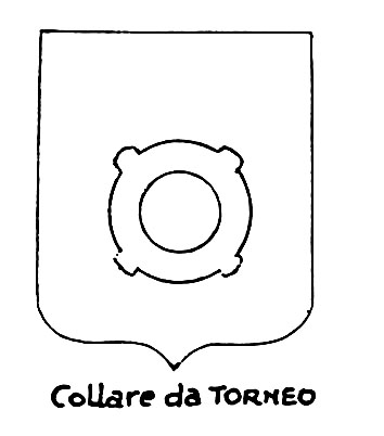 Image of the heraldic term: Collare da torneo